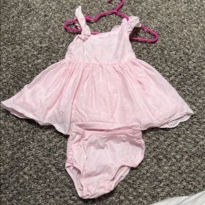 Cat & Jack 18 month Adorable Pink Baby Dress with Bloomers